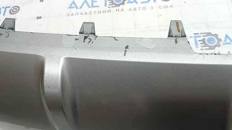 Накладка губы заднего бампера Ford Edge 19-24 серая, без фаркопа, царапины