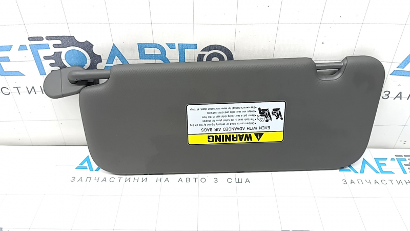 Козырек правый Hyundai Elantra 21-26 без люка, темно-серый, без крючка