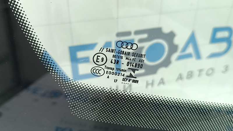 Лобовое стекло Audi Q5 80A 18-23 под датчик дождя, камеру и проекцию, песок