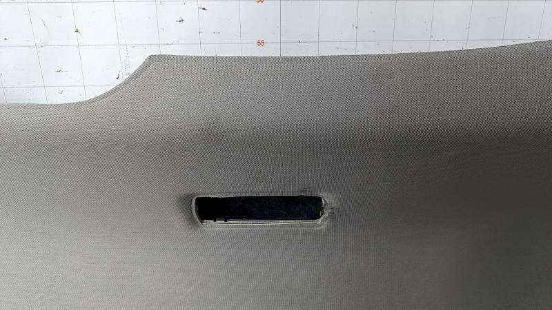 Обшивка потолка Toyota Sienna 21-26 без люка, серая, под чистку, отклеены кронштейны
