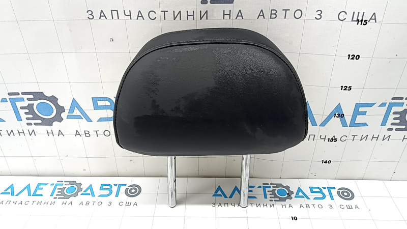 Подголовник 2 ряда левый Kia K5 21-23 кожа черная, темно серая строчка