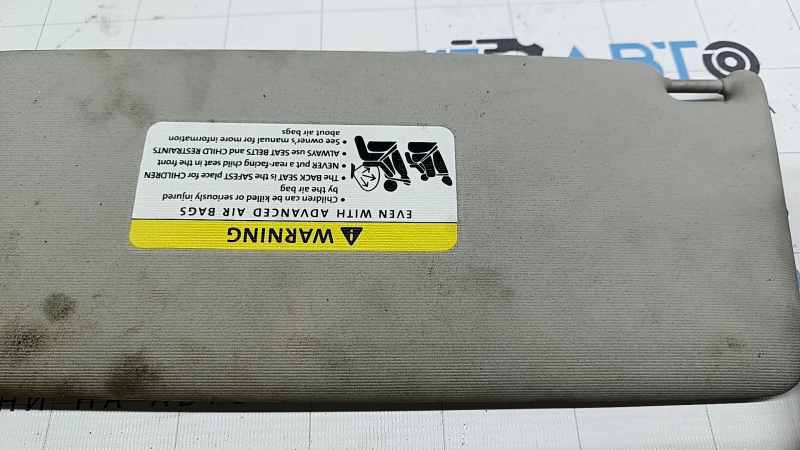 Parasolar dreapta pentru VW Tiguan 2009-2017, gri, fără cârlig, curățabil chimic