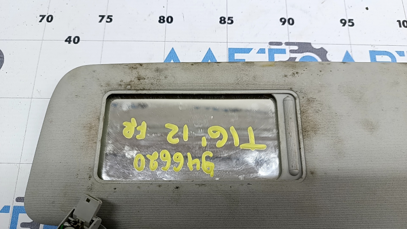 Parasolar dreapta pentru VW Tiguan 2009-2017, gri, fără cârlig, curățabil chimic