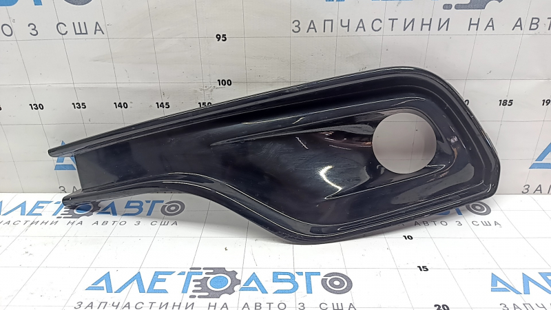 Решетка бампера левая Jeep Compass 22-26 черный глянец под галоген ПТФ