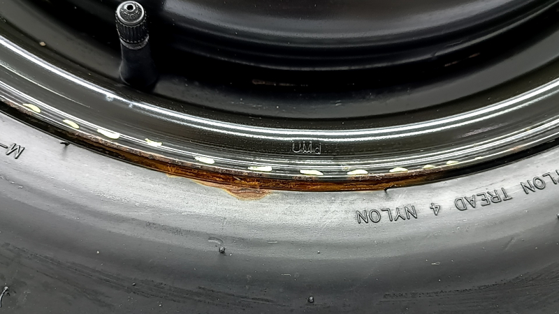 Запасное колесо докатка Nissan Rogue 21-26 D17 165/90 ржавый диск