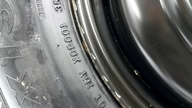 Запасное колесо докатка Nissan Rogue 21-26 D17 165/90 ржавый диск