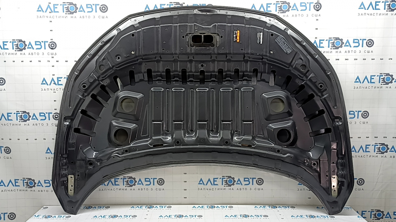 Капот голый Nissan Rogue 21-26 алюминий, графит KAD, тычки, вмятина