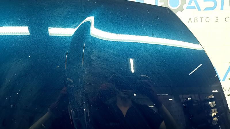 Капот голый Kia Niro 17-22 алюминий, синий C3U, сколы