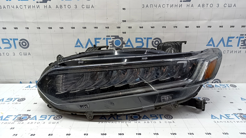 Фара передняя левая Honda Accord 18-22 Touring, hybrid, под полировку, треснуто крепление