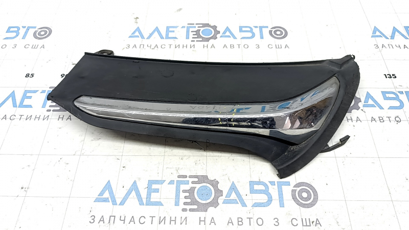 Заглушка глушителя левая Honda Accord 18-18 EXL, touring, структура с хром, нет фрагмента, сломаны крепления, тещина