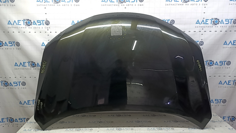 Капот голый Nissan Rogue 14-20 алюминий, зеленый EAN, сколы, в клею
