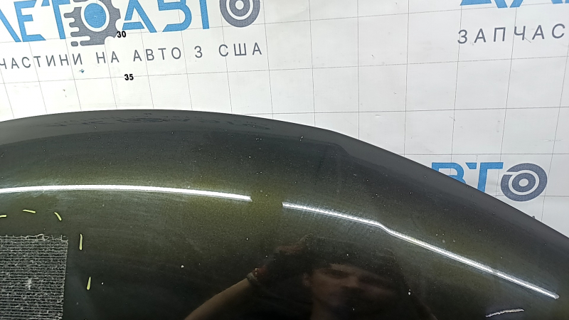 Капот голый Nissan Rogue 14-20 алюминий, зеленый EAN, сколы, в клею
