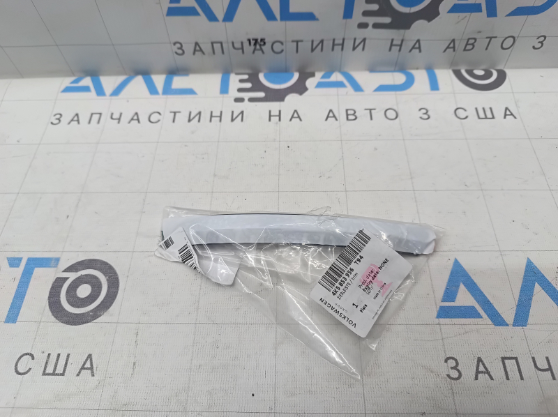 Bandă stop exterioară dreapta pentru Audi A6 C8 19-24, negru lucios