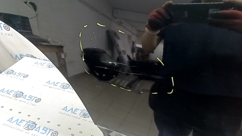 Дверь голая задняя правая Nissan Rogue Sport 17-23 черный G41, с верхним хром молдингом, тычка на хроме, царапины