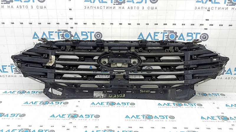 Решетка радиатора grill Ford Edge 19-24 в сборе со значком, без камеры