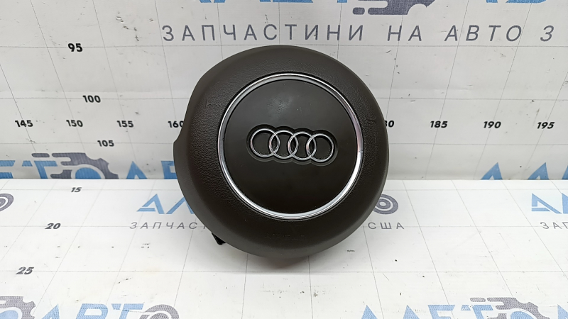 Подушка безопасности airbag в руль водительская Audi A6 C7 16-18 рест коричневый, царапины