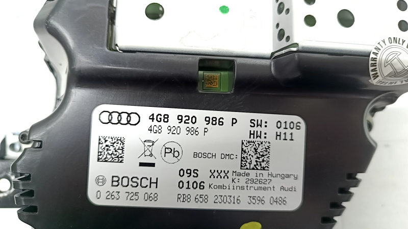 Tablou de bord Audi A6 C7 16-18 fără vedere nocturnă și afișaj head-up, 103k, zgârieturi