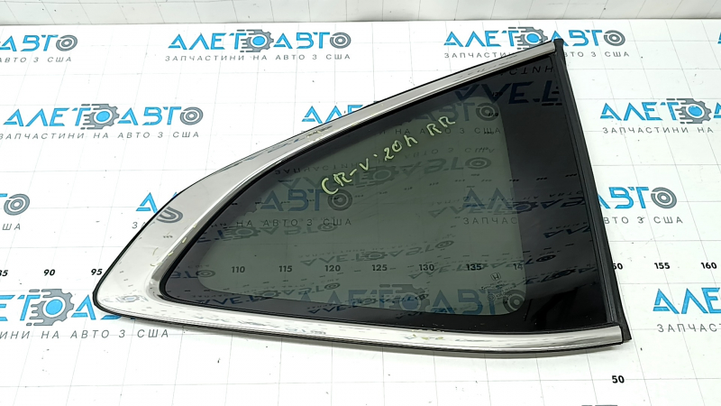 Geam spate dreapta, geam orb, Honda CRV 17-22, fumuriu, zgârieturi pe ornament, denivelare