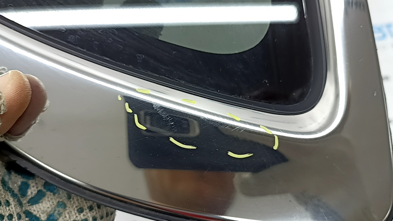 Geam spate dreapta, geam orb, Honda CRV 17-22, fumuriu, zgârieturi pe ornament, denivelare