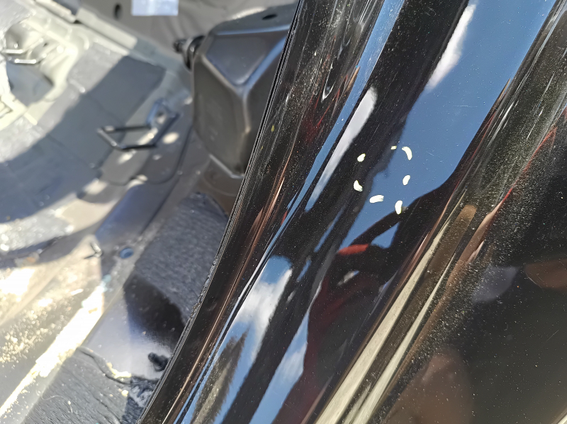 Aripă spate stânga Audi A6 C7 12-18 pe caroserie, negru, partea din spate