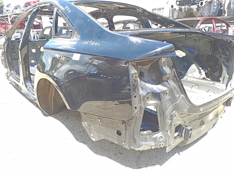 Aripă spate stânga Audi A6 C7 12-18 pe caroserie, negru, partea din spate
