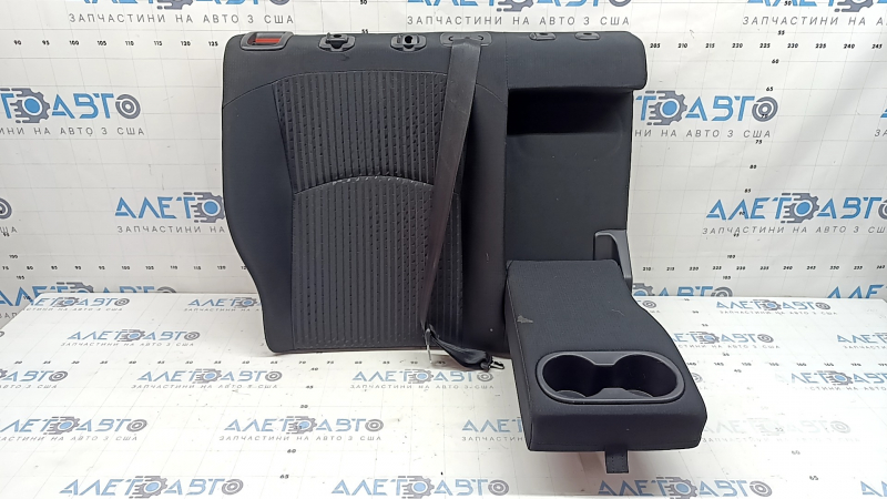 Spătarul scaunelor din spate, al doilea rând, dreapta, Toyota Prius 50 16-18, material textil negru, cu centură, cu cotieră, curățabil chimic