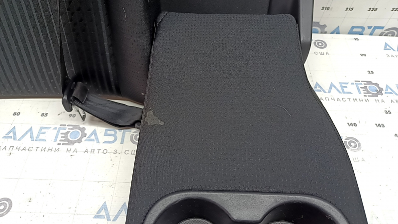 Spătarul scaunelor din spate, al doilea rând, dreapta, Toyota Prius 50 16-18, material textil negru, cu centură, cu cotieră, curățabil chimic