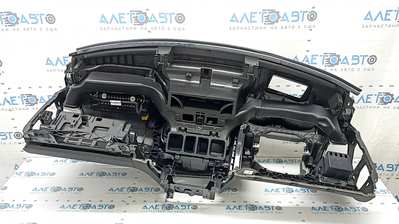 Торпедо передняя панель с AIRBAG Volvo XC90 17-25 тип 1 под проекцию, черная, с бардачком и бокс карманом