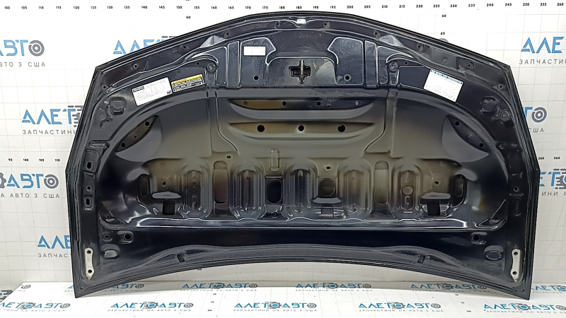 Капот голый Toyota Prius V 12-17 алюминий, черный 218, тычки