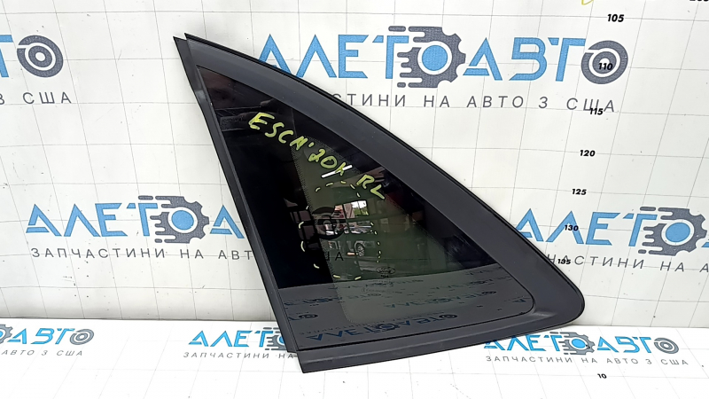 Geam spate stânga, geam fix, Ford Escape MK4 20-26, fumuriu, negru mat, zgârieturi