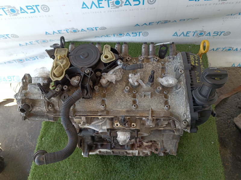Двигатель VW Tiguan 18-24 2.0 TFSI DGUA 94к, запустился, компрессия 9-9-9-9, ржавчина на блоке