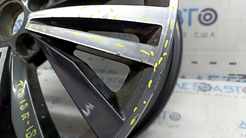 Jantă R18 x 7J ET43 VW Tiguan 18-24, culoare bordură ușoară