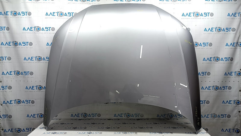 Капот голый Audi A4 B9 17-25 сталь, серебро LZ7G, коррозия, крашенный, тычка