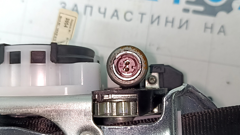 Centură de siguranță pasager Audi A6 C8 19-19 cu acționare, neagră, ruptă, uzată