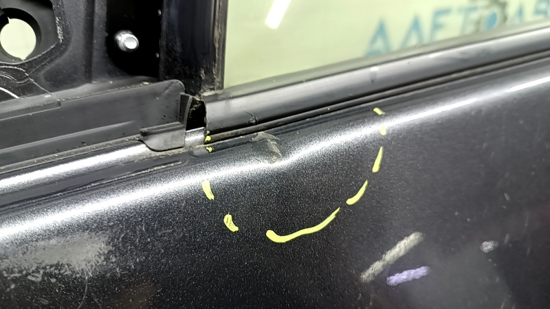 Ansamblu ușă stânga față pentru Toyota Prius 50 16-22 fără cheie, grafit 1G3, uzat, îndoit