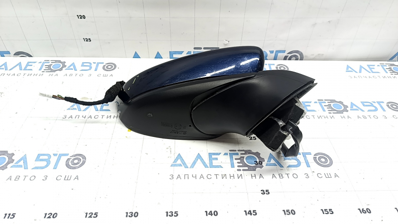 Ansamblu oglindă retrovizoare dreapta Mazda 3 19-22 4p cu 6 pini, semnalizare, încălzită, BSM, fabricație Japonia, albastră, uzată