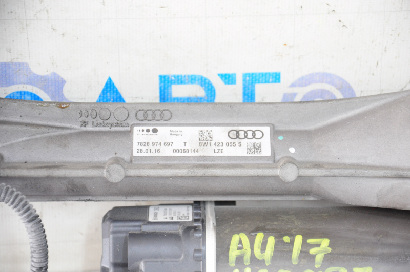Рейка рулевая Audi A4 B9 17-25 ЭУР без тяг, дефект фишки датчика угла поворота