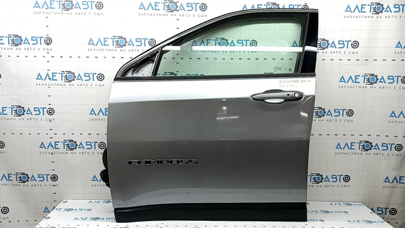 Ansamblu ușă stânga față fără cheie pentru Jeep Compass 17-26, PSC argintiu