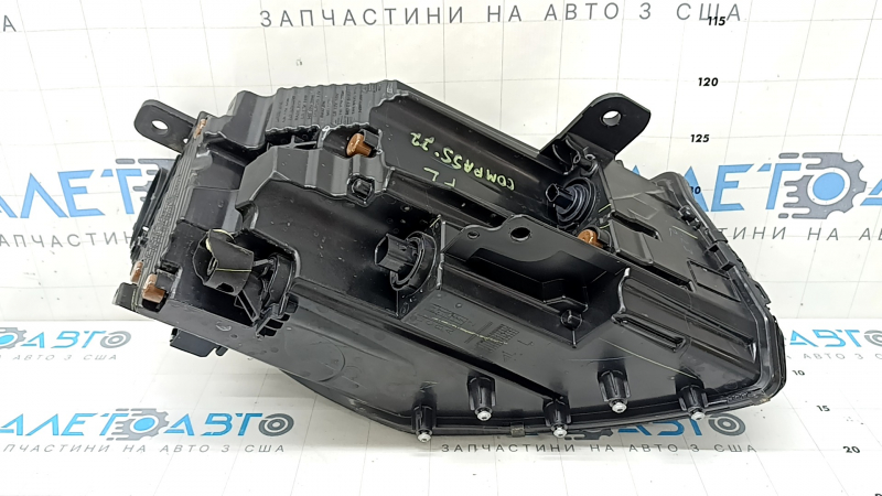 Фара передняя левая в сборе Jeep Compass 22-26 LED без крепления, грязная изнутри
