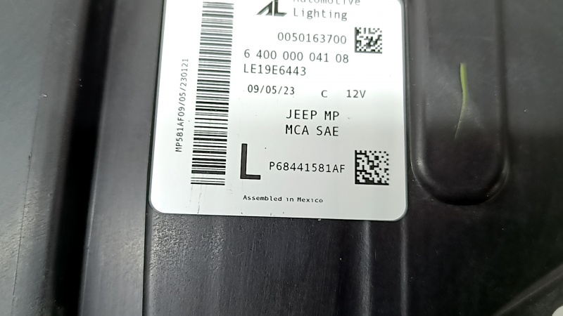 Фара передняя левая в сборе Jeep Compass 22-26 LED без крепления, грязная изнутри