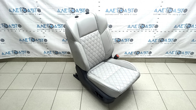 Scaun pasager Mitsubishi Outlander 22-26 cu airbag, electric, încălzit, piele gri, curățabil chimic