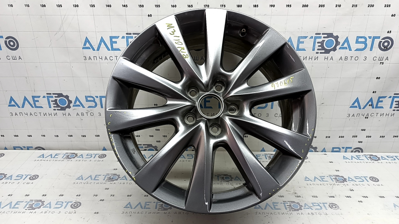 Jantă R18x7J ET45 Mazda 3 19-24 argintie, bordură deschisă la culoare