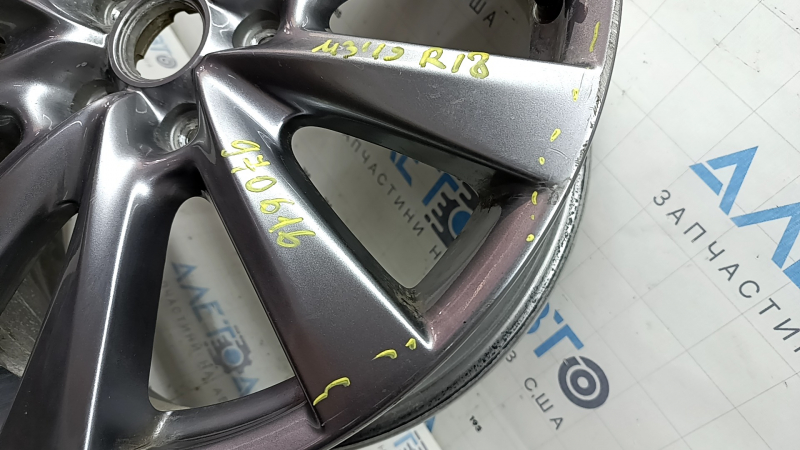 Jantă R18x7J ET45 Mazda 3 19-24 argintie, bordură