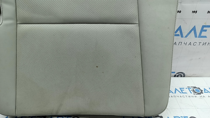 Подушка заднего ряда сидений 3 ряд левая Hyundai Santa Fe 24-26 кожа серая, с каркасом, перфорация, под химчистку