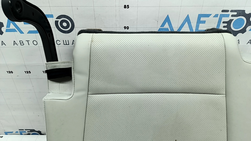 Подушка заднего ряда сидений 3 ряд левая Hyundai Santa Fe 24-26 кожа серая, с каркасом, перфорация, под химчистку