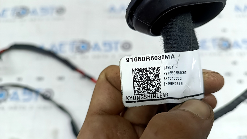 Cablajul hayonului stânga pentru un Hyundai Santa Fe 2024-2026 are un conector defect.