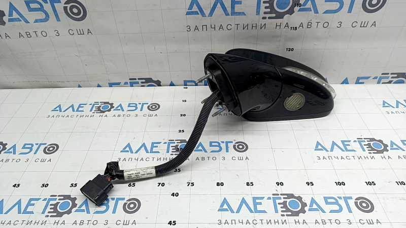 Зеркало боковое левое в сборе Ford Fusion mk5 13-19 14 пинов, BSM, поворотник, подогрев, подсветка, черное