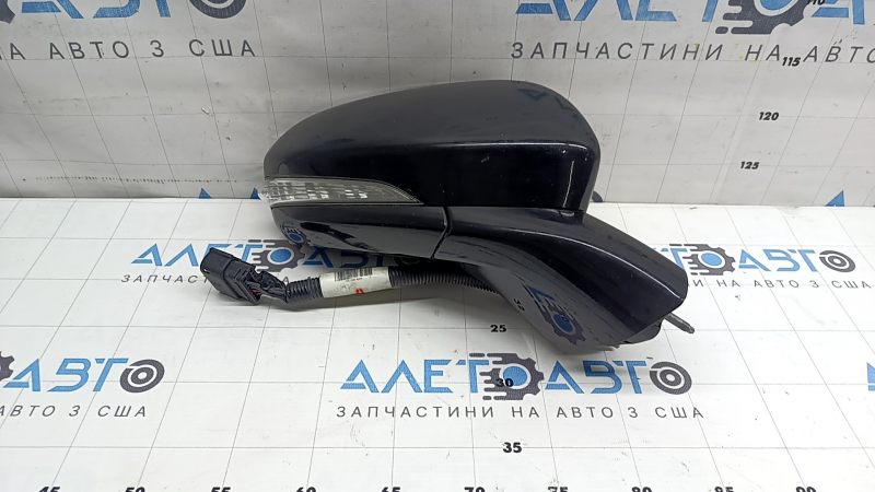 Зеркало боковое правое в сборе Ford Fusion mk5 15-17 12 пинов, BSM, поворотник, подогрев, подсветка, черный