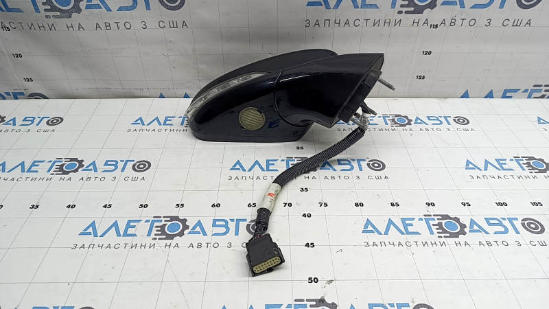 Зеркало боковое правое в сборе Ford Fusion mk5 15-17 12 пинов, BSM, поворотник, подогрев, подсветка, черный