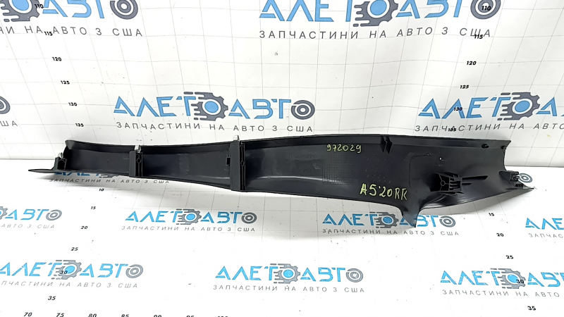 Ornamente prag interior spate dreapta, negru, zgâriat, Audi A5 F5 18-25 5D
